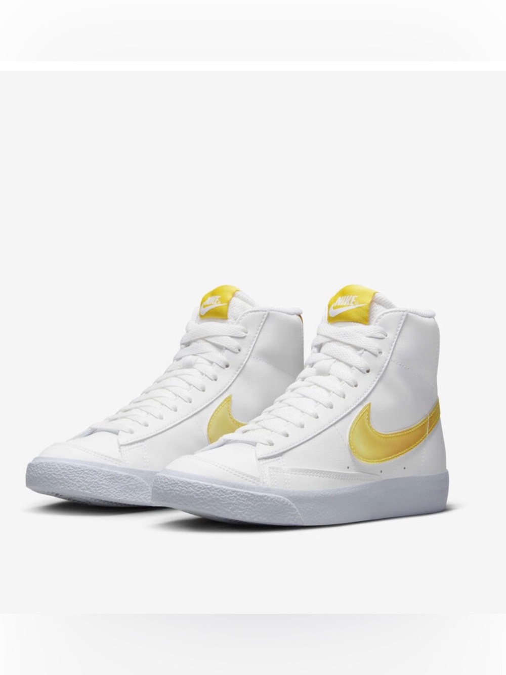 Nike Blazer Mid Next Nature GS Citron Tint Lenticular | W 7.5 | Like New!